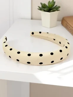 Royalfashion Opaska do włosów w kropki Zoya