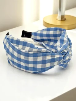 Royalfashion Opaska do włosów w kratkę Claras