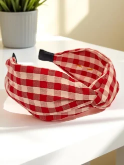 Royalfashion Opaska do włosów w kratkę Claras