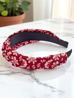 Royalfashion Opaska do włosów z pleceniem w kwiaty Florinda