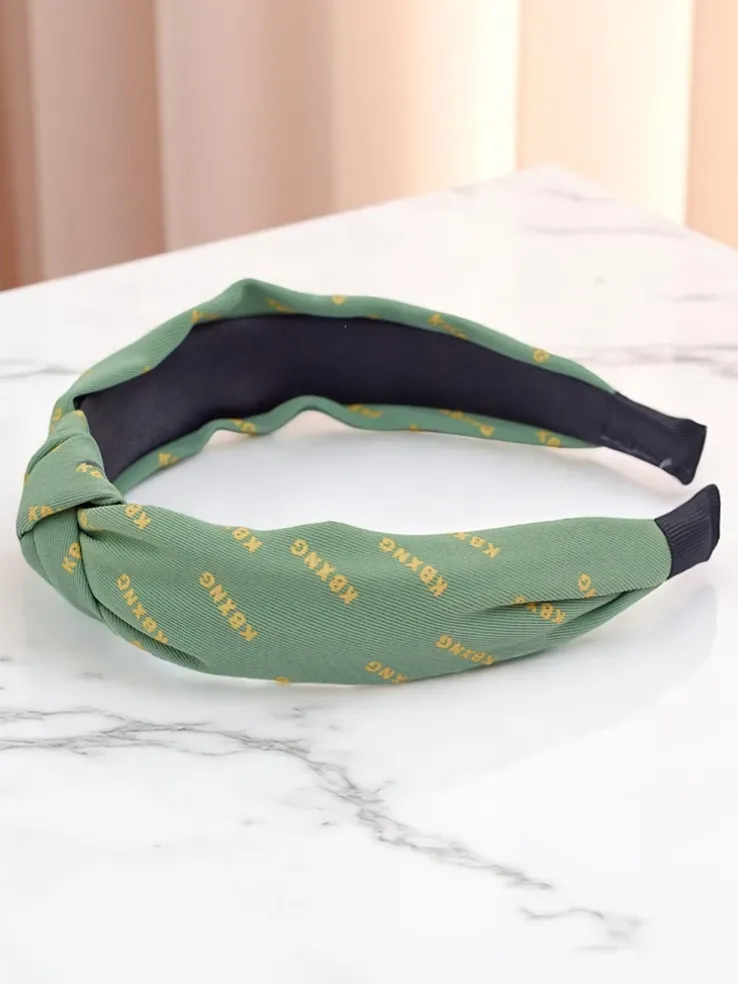 Royalfashion Opaska do włosów z pleceniem we wzorki Grafity Boom