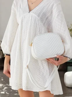 Royalfashion Owalna mała damska torebka z eko skóry