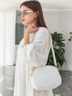 Royalfashion Owalna mała damska torebka z eko skóry