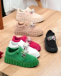 Royalfashion Półbuty sportowe z kolorowymi kamyczkami Resinello