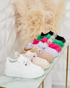 Royalfashion Półbuty sportowe z kolorowymi kamyczkami Resinello