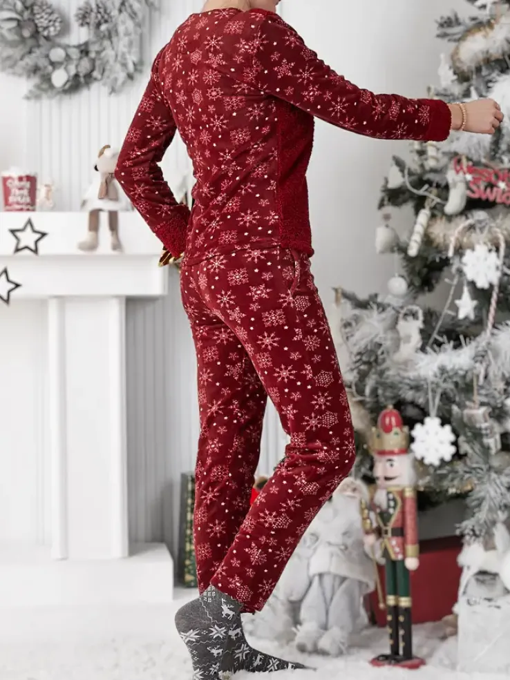 Royalfashion Piżama damska z króliczkiem a'la polarowa