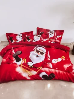 Royalfashion Pościel świąteczna 160x200 komplet 3-CZĘŚCI