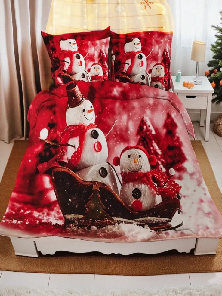 Royalfashion Pościel świąteczna 160x200 komplet 3-CZĘŚCI