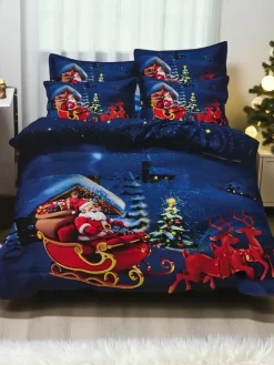 Royalfashion Pościel świąteczna 160x200 komplet 3-CZĘŚCI