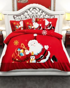 Royalfashion Pościel świąteczna 200x220 komplet 4-CZĘŚCI