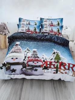 Royalfashion Pościel świąteczna 200x220 komplet 4-CZĘŚCI