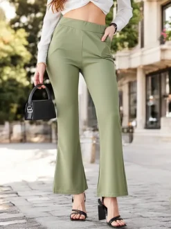 Royalfashion Poszerzane spodnie damskie