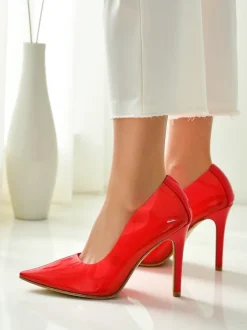 Royalfashion Przeźroczyste damskie czółenka na szpilce Selqoa