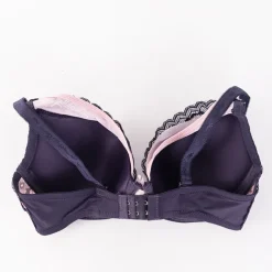 Royalfashion Purpurowo-różowy biustonosz z koronką