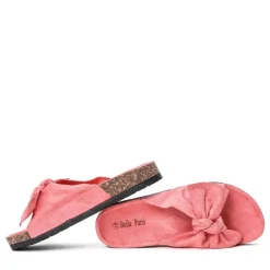 Royalfashion Różowe klapki z kokardką Summer Blow