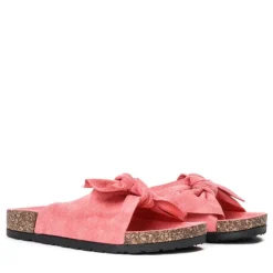 Royalfashion Różowe klapki z kokardką Summer Blow
