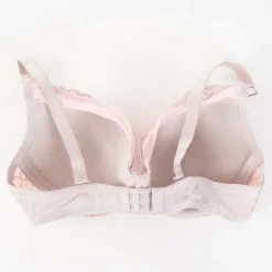 Royalfashion Różowo-szary biustonosz z koronką