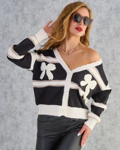 Royalfashion Rozpinany damski sweter w paski