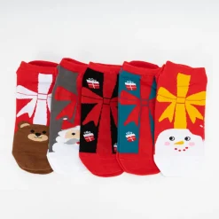 Royalfashion Skarpetki damskie świąteczne bawełniane 5/pak