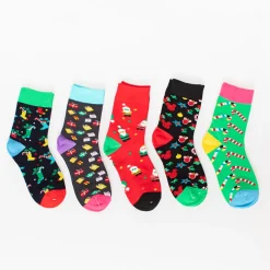 Royalfashion Skarpetki damskie świąteczne 5/pak