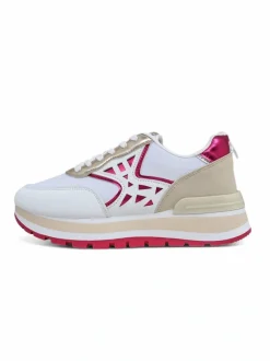 Royalfashion Sneakersy damskie z brokatem Senues