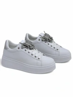 Royalfashion Sneakersy damskie na platformie z motylkiem Obellay