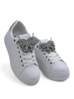 Royalfashion Sneakersy damskie na platformie z motylkiem Obellay