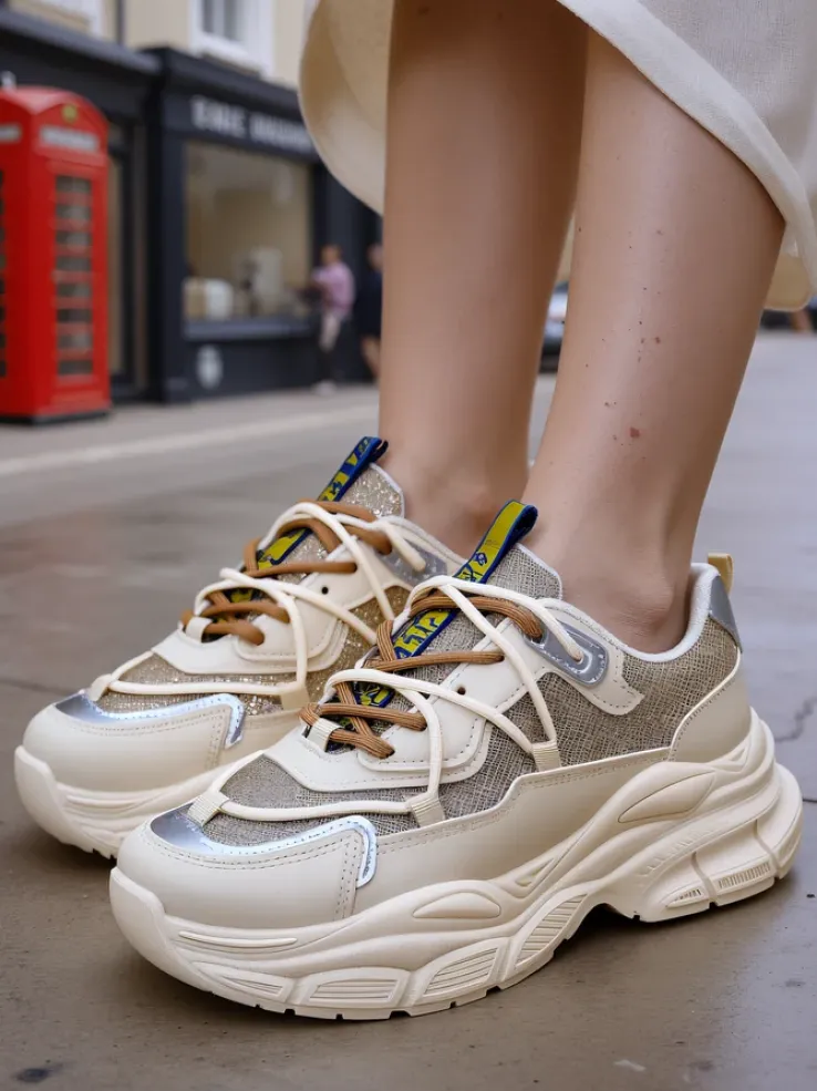 Royalfashion Sneakersy damskie na grubszej podeszwie Teresii