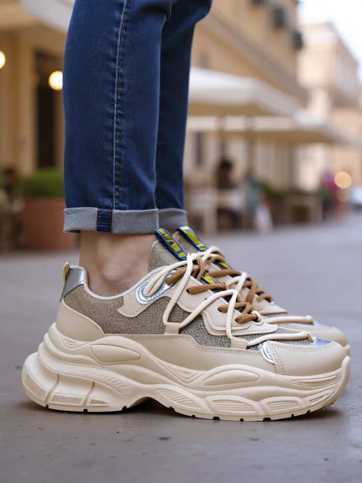 Royalfashion Sneakersy damskie na grubszej podeszwie Teresii