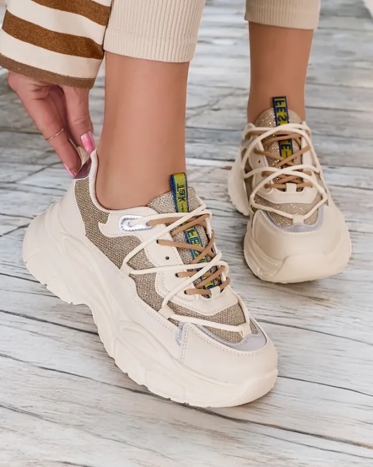 Royalfashion Sneakersy damskie na grubszej podeszwie Teresii