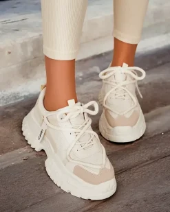 Royalfashion Sneakersy damskie na platformie Bereya