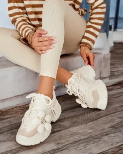 Royalfashion Sneakersy damskie na platformie Bereya