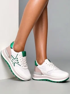 Royalfashion Sneakersy damskie z brokatem Senues