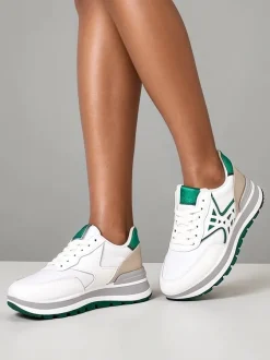 Royalfashion Sneakersy damskie z brokatem Senues