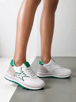 Royalfashion Sneakersy damskie z brokatem Senues