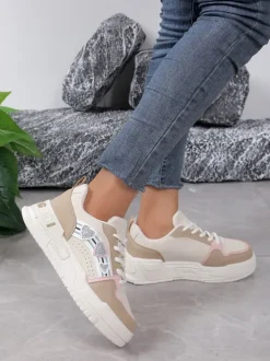 Royalfashion Sneakersy damskie z brokatem Samoles