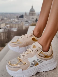 Royalfashion Sneakersy damskie na grubszej podeszwie Ovelba