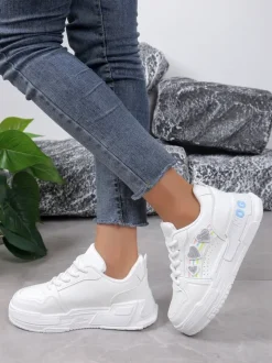 Royalfashion Sneakersy damskie z brokatem Samoles