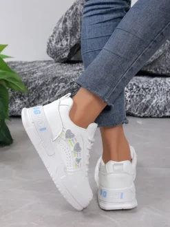 Royalfashion Sneakersy damskie z brokatem Samoles