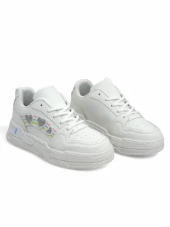 Royalfashion Sneakersy damskie z brokatem Samoles