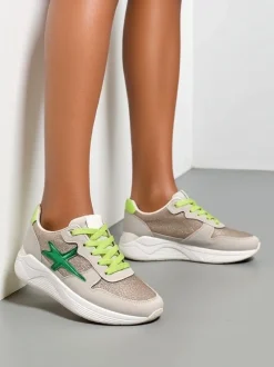 Royalfashion Sneakersy damskie z brokatem Avenues