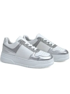 Royalfashion Sneakersy damskie z brokatem Qisofi