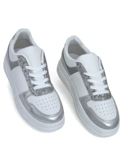 Royalfashion Sneakersy damskie z brokatem Qisofi