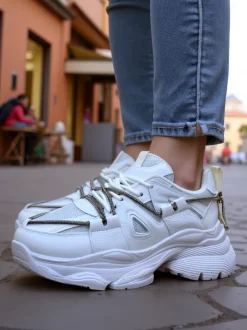 Royalfashion Sneakersy damskie na grubszej podeszwie Reterri