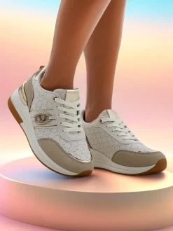 Royalfashion Sneakersy damskie na koturnie Capre