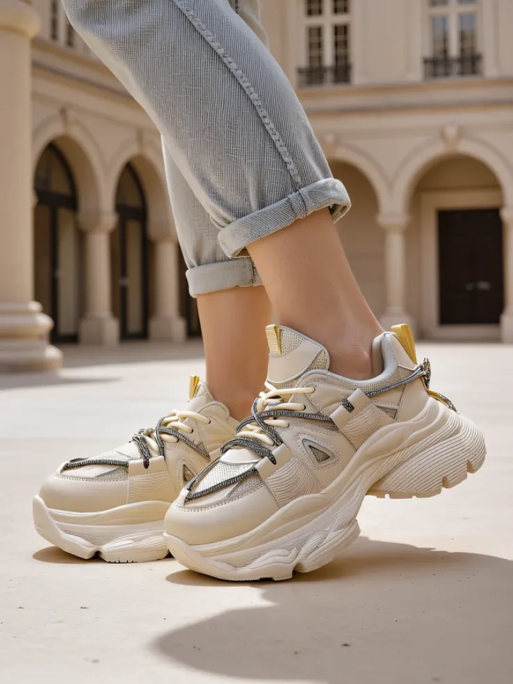 Royalfashion Sneakersy damskie na grubszej podeszwie Reterri