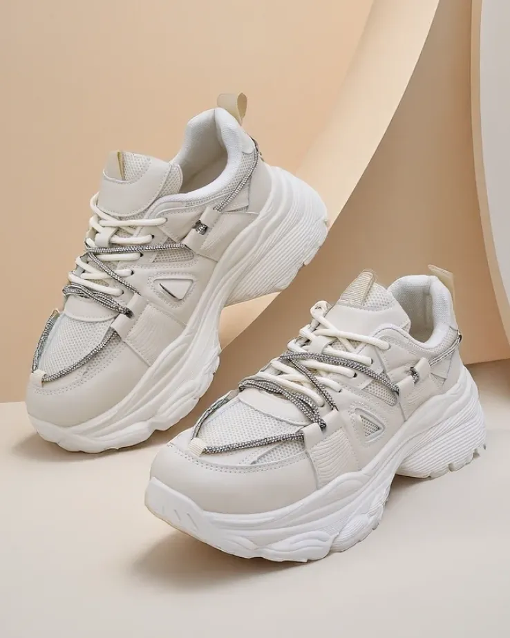 Royalfashion Sneakersy damskie na grubszej podeszwie Reterri