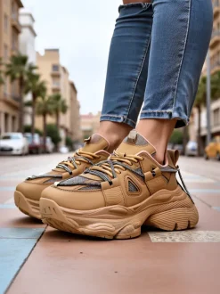 Royalfashion Sneakersy damskie na grubszej podeszwie Reterri