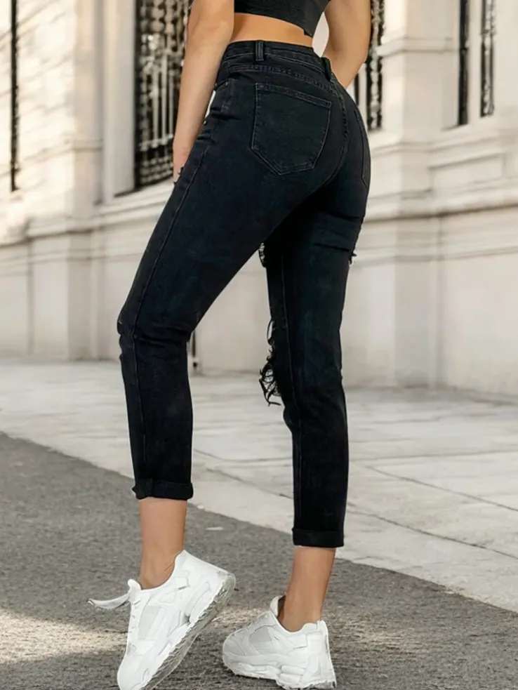 Royalfashion Spodnie damskie mom jeans