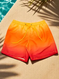 Royalfashion Sportowe męskie krótkie spodenki ombre z ochronną siateczką